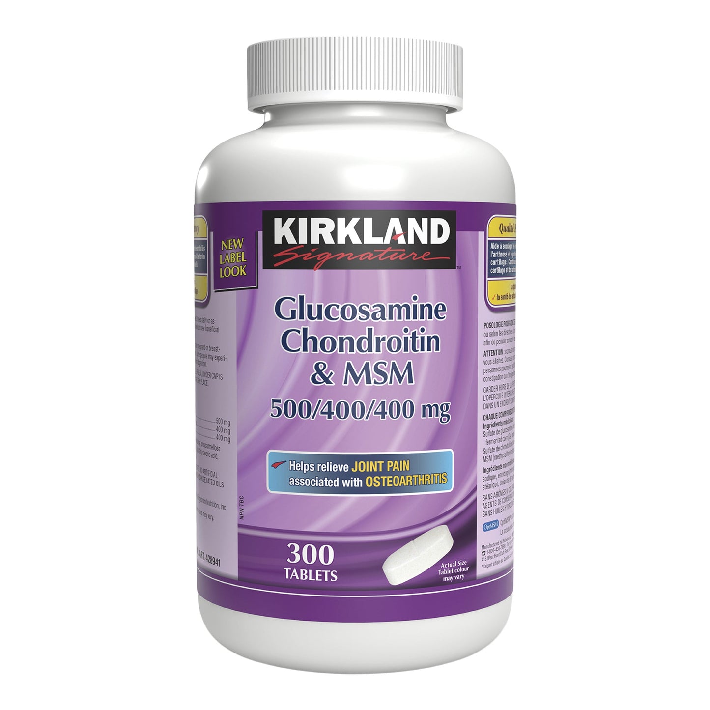 Kirkland Signature Glucosamine, Chondroitin and MSM Tablets, 300-count - image 1