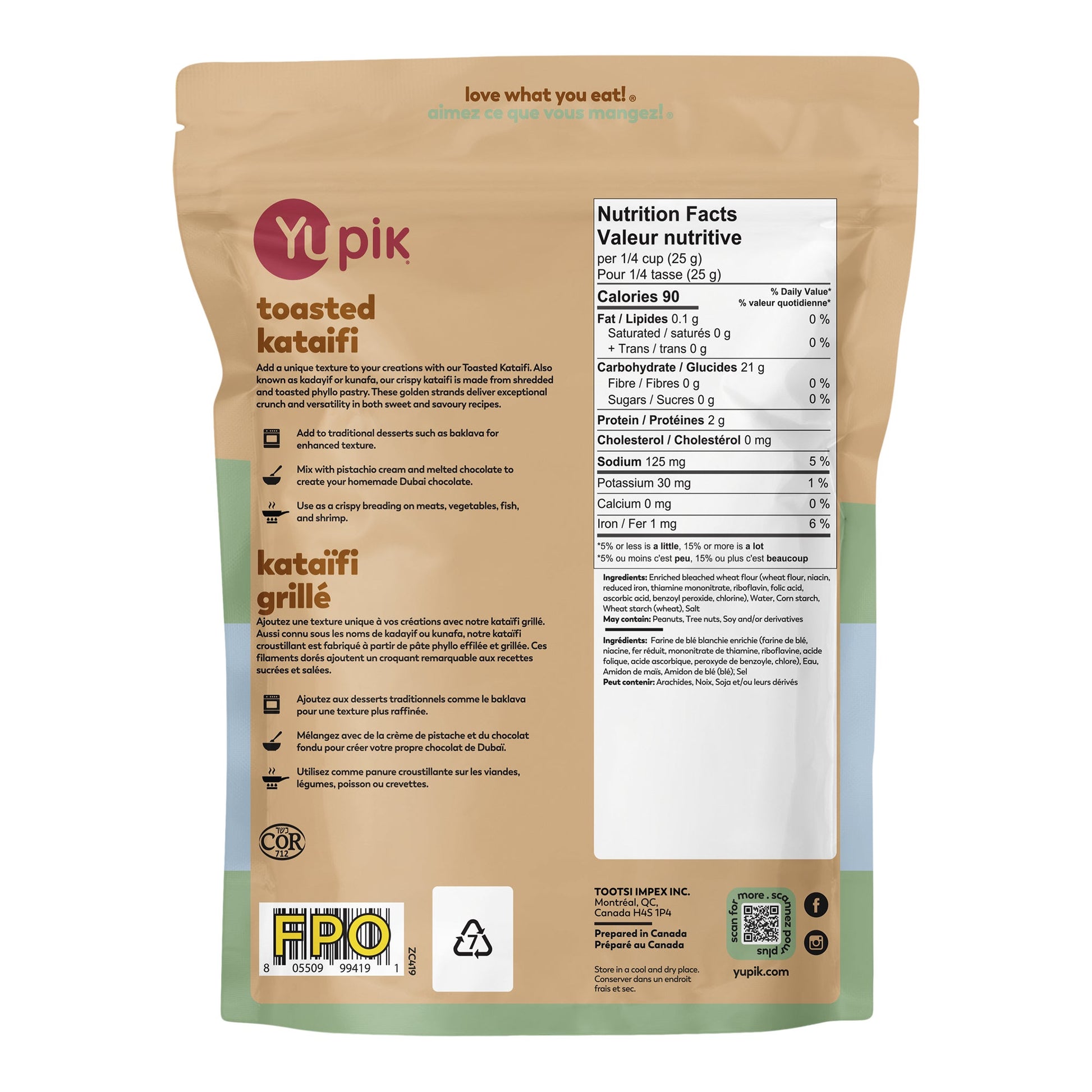 Yupik Toasted Kataifi 1kg - image 2